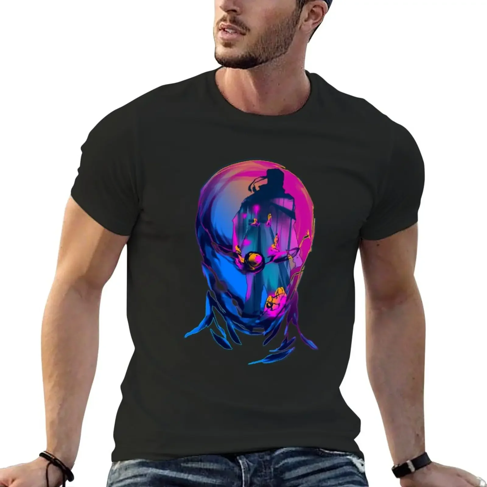 

On the way to see the scientist T-Shirt boys animal print summer top vintage clothes oversized t shirt men
