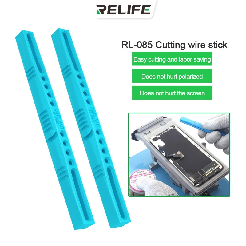 2pcs/lot RELIFE RL-085 Cutting Wire Stick Diamond Wire Rod for Mobile Phone LCD Screen Repair Separation Aid Tools