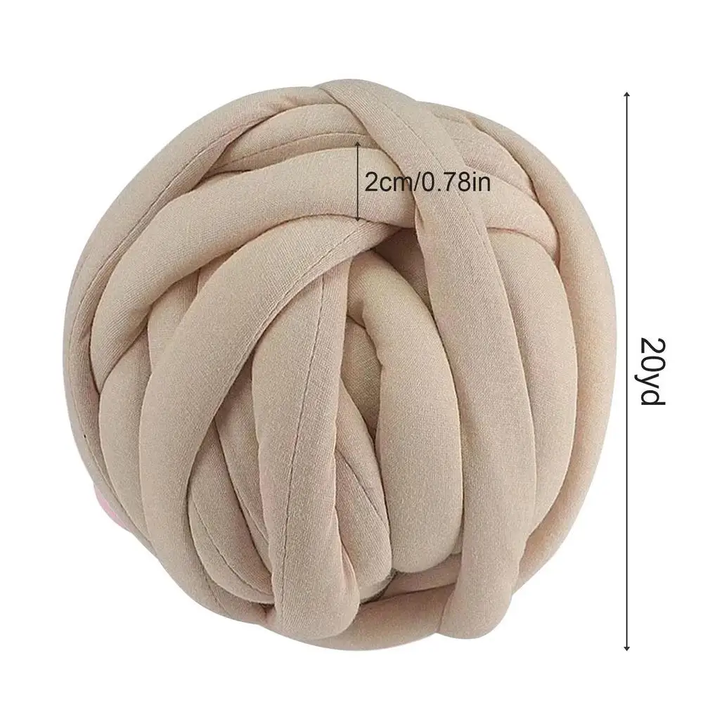 1kg Thick Chunky Yarn Cored Cotton Wool Tube Crochet Yarn for DIY Blanket  Hat Bulky Arm