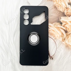 Enhanced Back Ring Holder Bracket Phone Case with TPU Soft Cover for Nubia Neo 3 5G (Ring Case Black)
