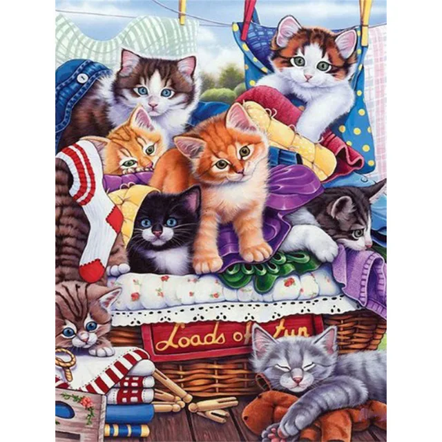 Cats Cross Stitch Beginner Kit 6