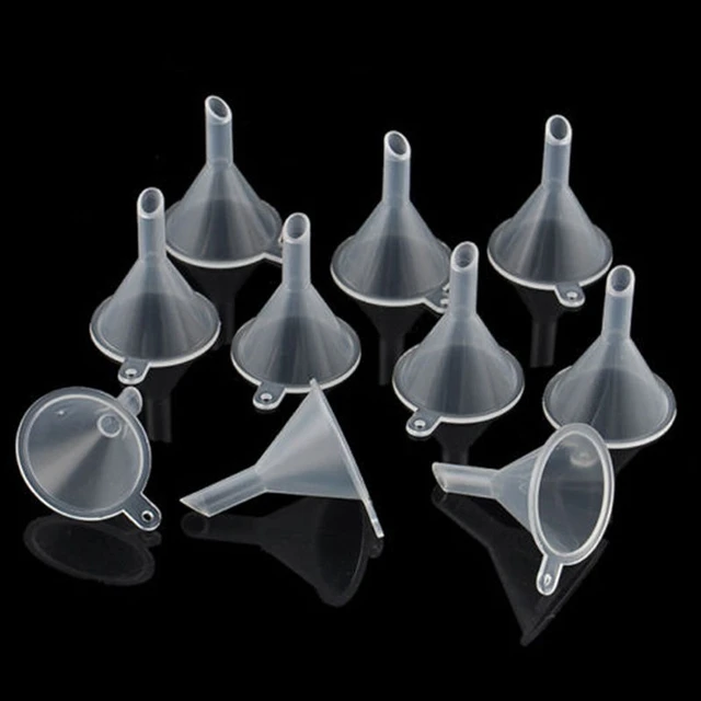 12PCS Portable Special Small Metal Funnel Funnel Tiny Funnel for Home Women
