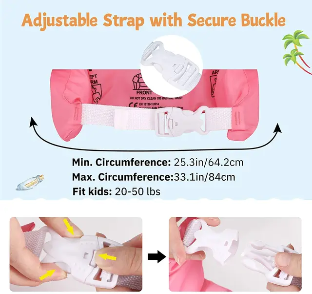 Kid Swim Arm Sleeve for Child Life Jacket Vest Learn Swiming Training Infant Safety Swim Aid for Toddler Boy& Girl 2-6 years old 3