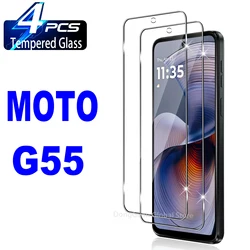 Premium Tempered Glass Screen Protector - 3 Pieces (For Moto G55)