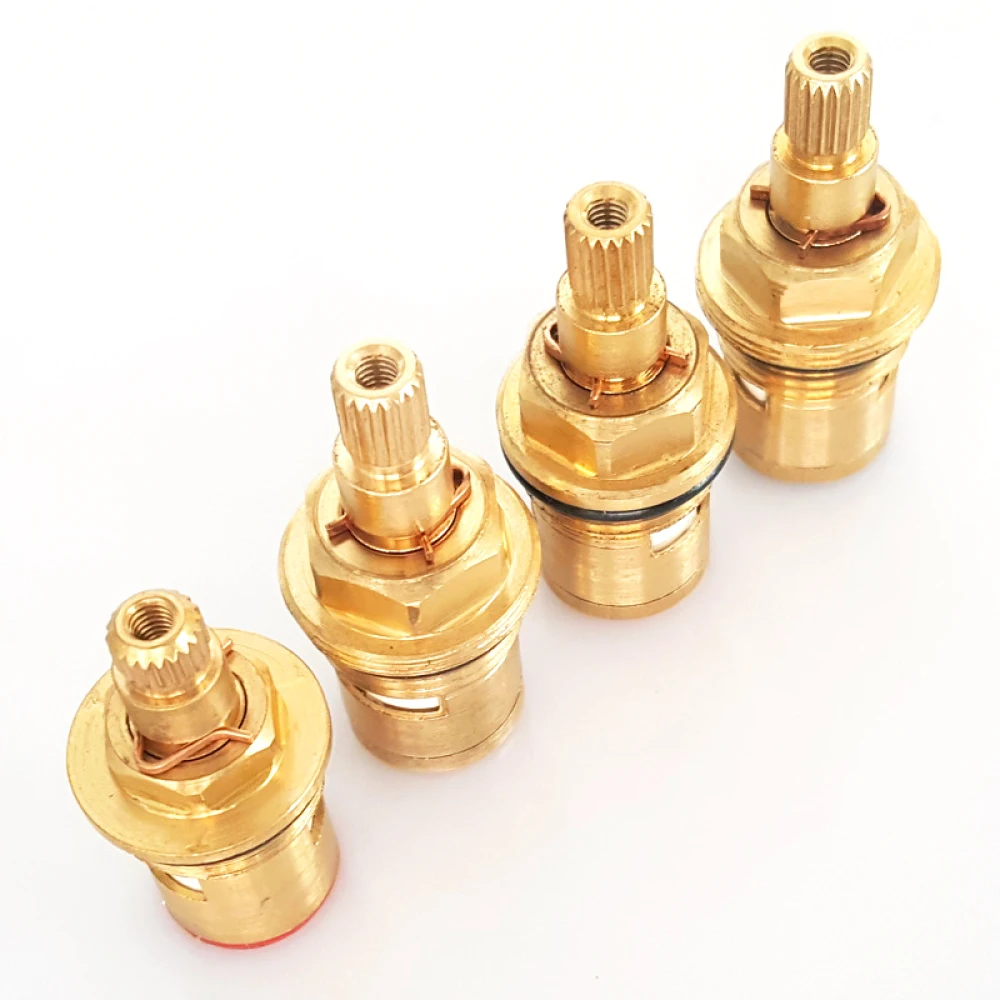 Faucet Valve Copper Ceramic Disc Counter/Clockwise Single/Double Thread For Most Double Handles Kitchen Bathroom Basin Taps 10 Models