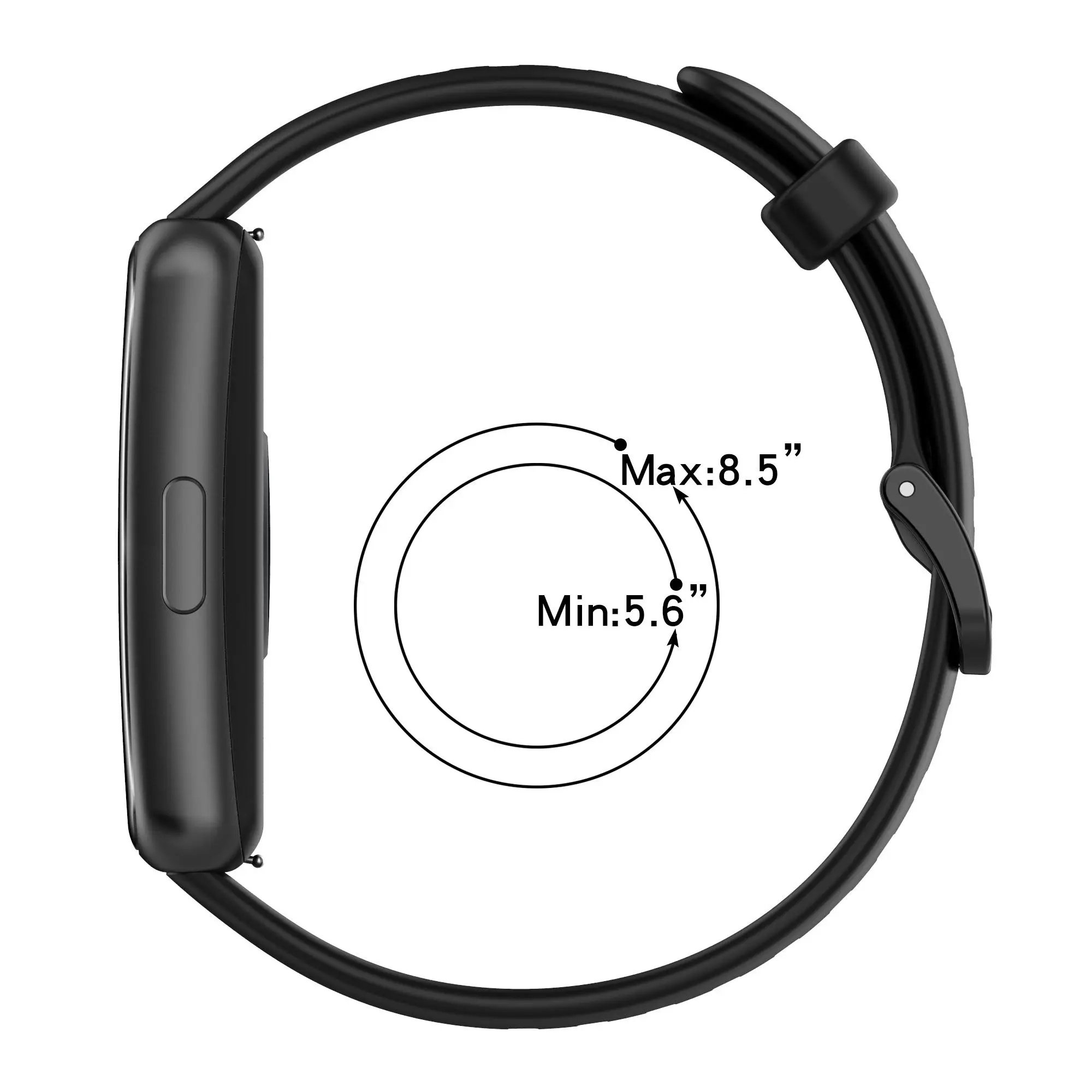RuenTech Cinturino di ricambio compatibile con Huawei Watch Fit Fitness Tracker, cinturino di ricambio per Huawei Watch Fit Special Edition Cinturino in morbido silicone flessibile (bianco