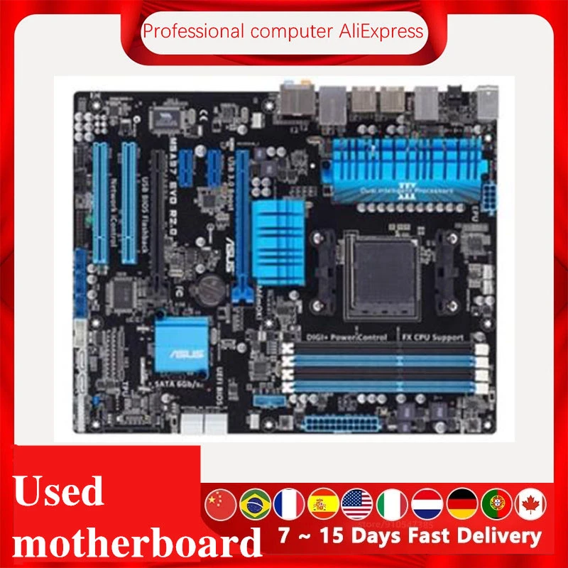 For ASUS EVO R2.0 Motherboard Socket DDR3 32GB For AMD 970 FX Original Desktop Mainboard SATA III Used Mainboard|Motherboards| - AliExpress