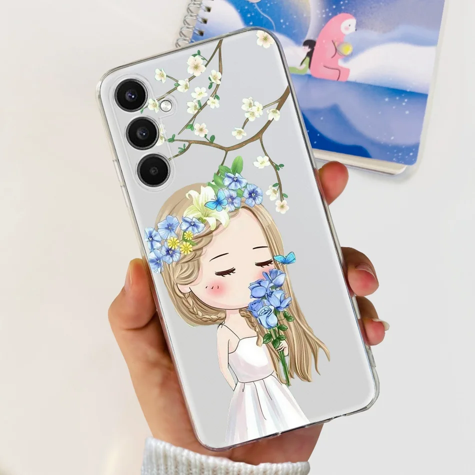 Stylish Cat Painted Silicone TPU Phone Case