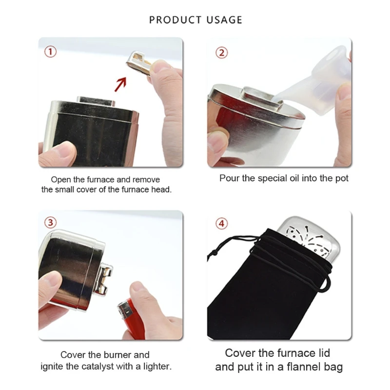 Zinc Alloy Pocket Long-life Ultralight Hand Warmer Indoor & Outdoor Small Handy Warmer Heater Handy Warmer Heater Pocket Warmer