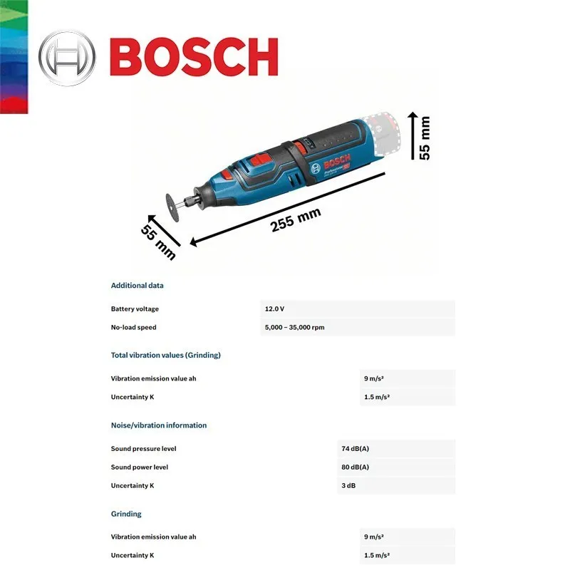 BOSCH Outil rotatif 12V - GRO12V-35 - 06019C5001