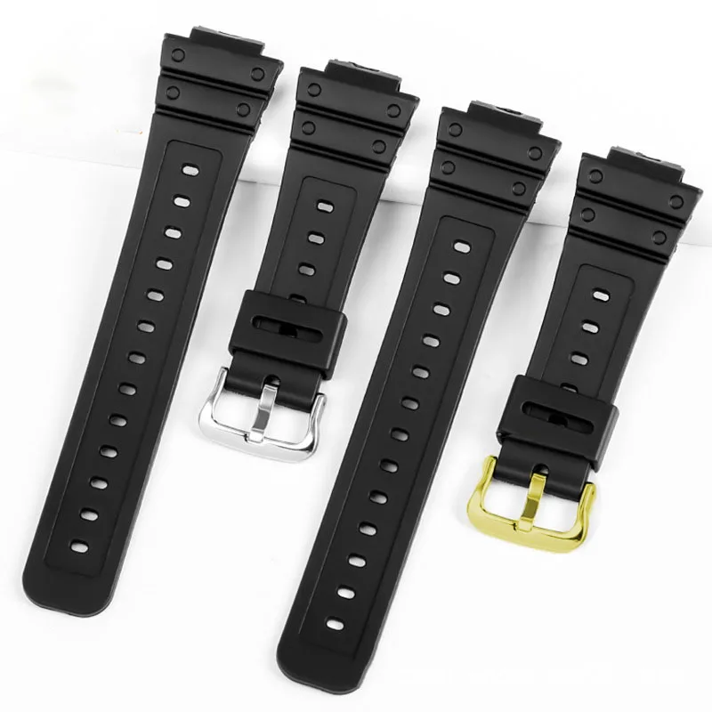 Waterproof Black Silicone Sport Strap - Universal Rubber Wristband