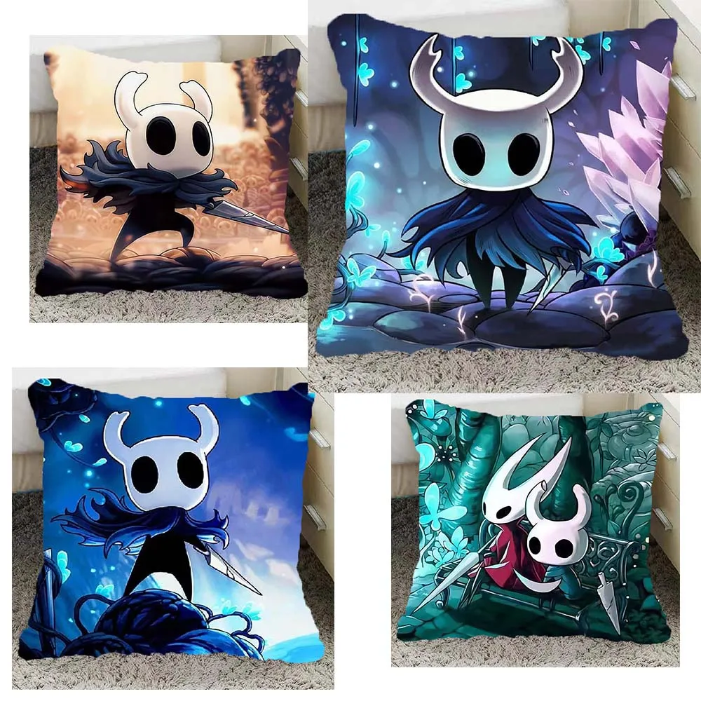

Hollow Knight Pillowcase Anime Game Pillows Case for Boy Girl Bedroom Home Decoration Modern Perfect Gift Pillow Covers 40x40
