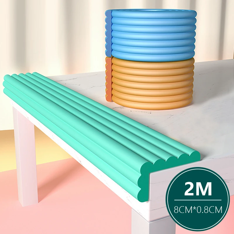 de protección de seguridad para bebés (2M), goma protectora para bordes de mesa o escritorio, espuma de seguridad que protege las esquinas de los muebles, mayor seguridad para los niños|Protectores de