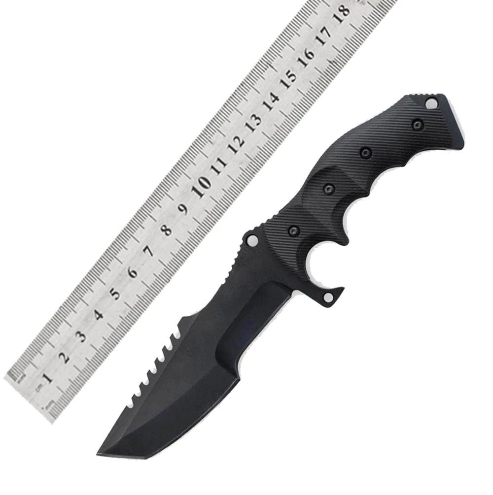 

Military Fixed Blade Knife,edc Hunting Camping Fishing Staright Knife,Survival Knife Ideal for Outdoor Self-Defense w/SHEATH