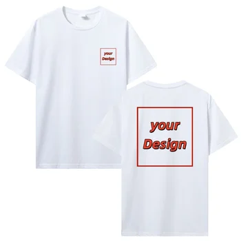 Custom T-shirt Customized Print T Shirt Men Women Personalized Tops Tees DIY Your Like Photo Or Logo Cotton T-shirt Men Clothing 1
