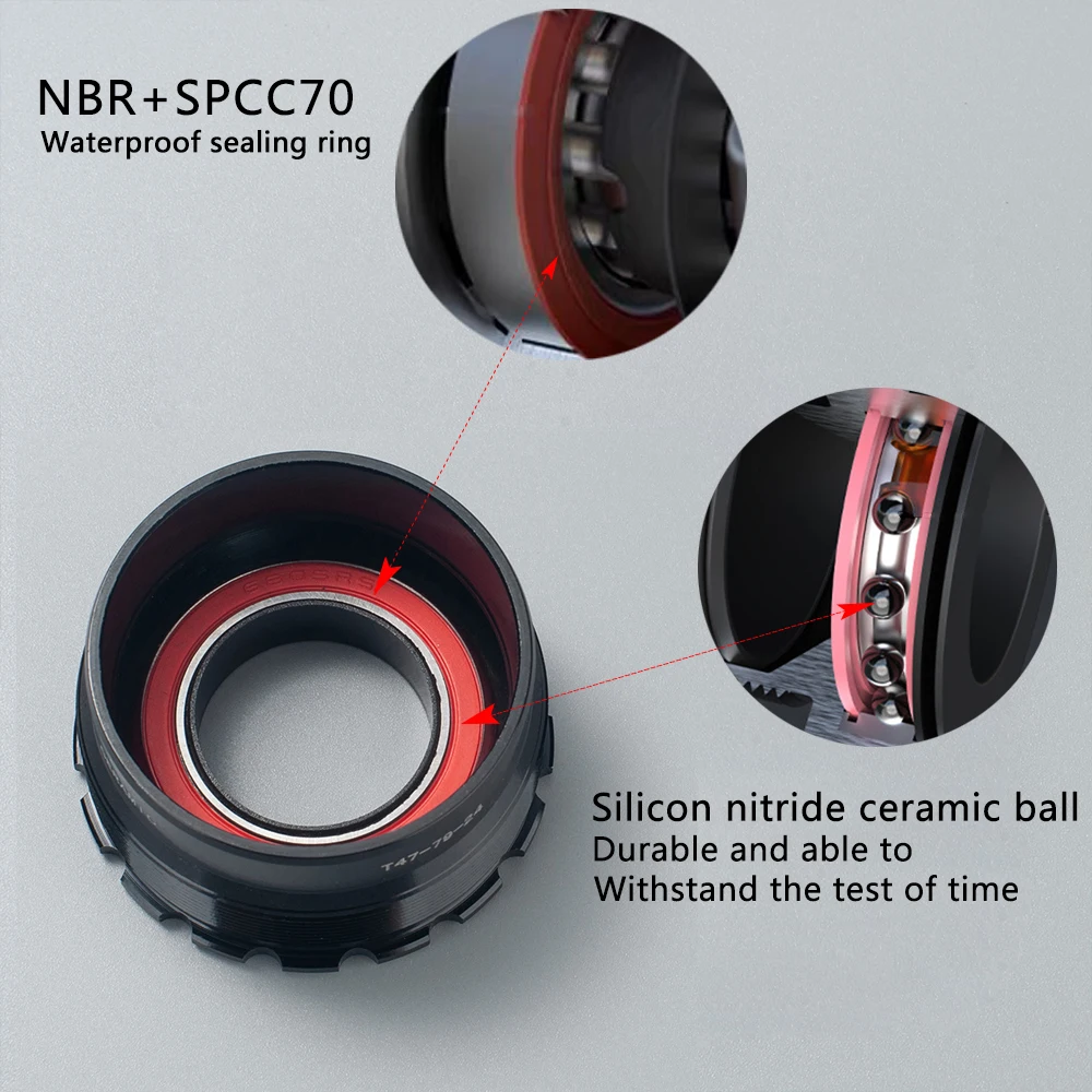 Ceramic T47 Threaded Bottom Bracket 3