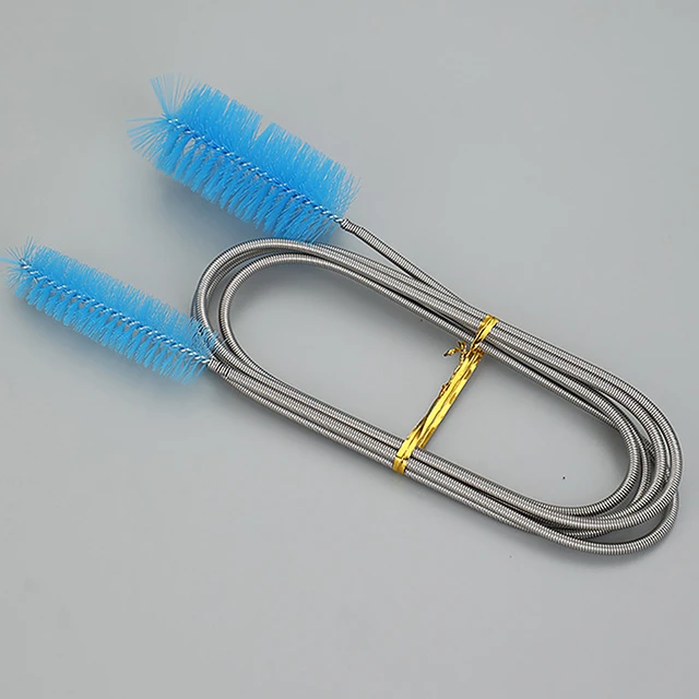 Aquarium Filter Brush Set, Flexible Double Ended Bristles Hose