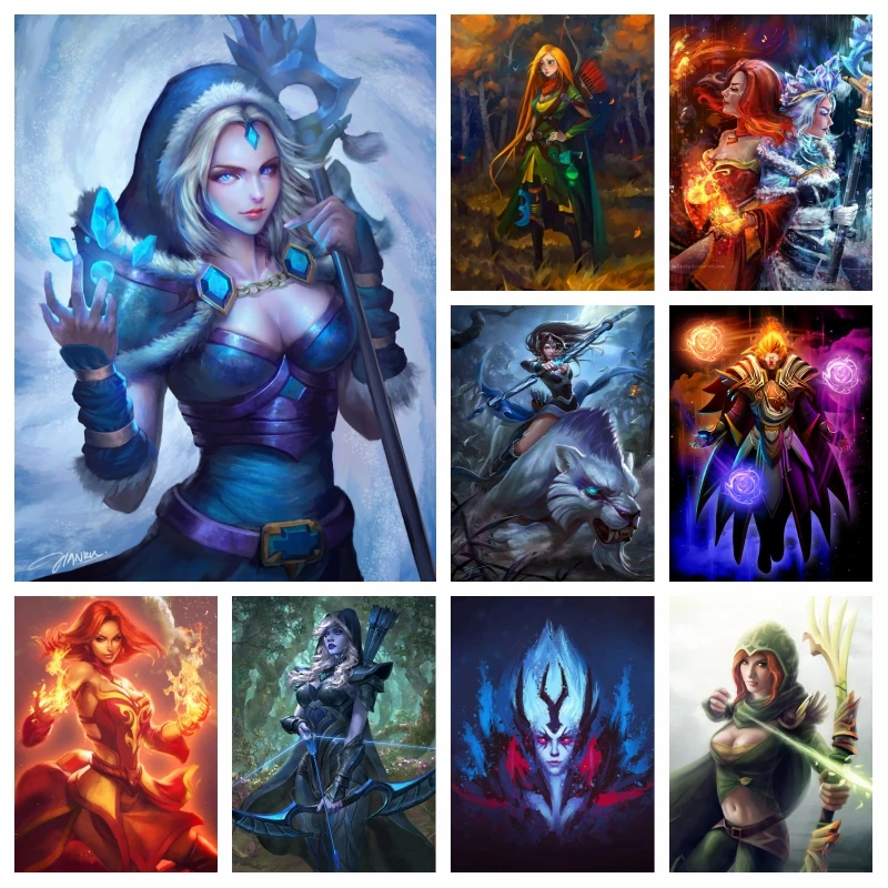 Jogo Dota 2 Heróis Diamante Pintura Arte, Lina Cristal Guerreiro, Brocas  Completas, Mosaico Ponto Cruz, Presente Handwork, Decoração Da Casa -  AliExpress