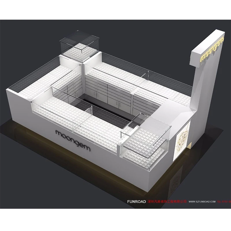 

Custom. luxury tailor made design materials Jewelry Display kiosk jewelry kiosk shopping mall for shop fitting