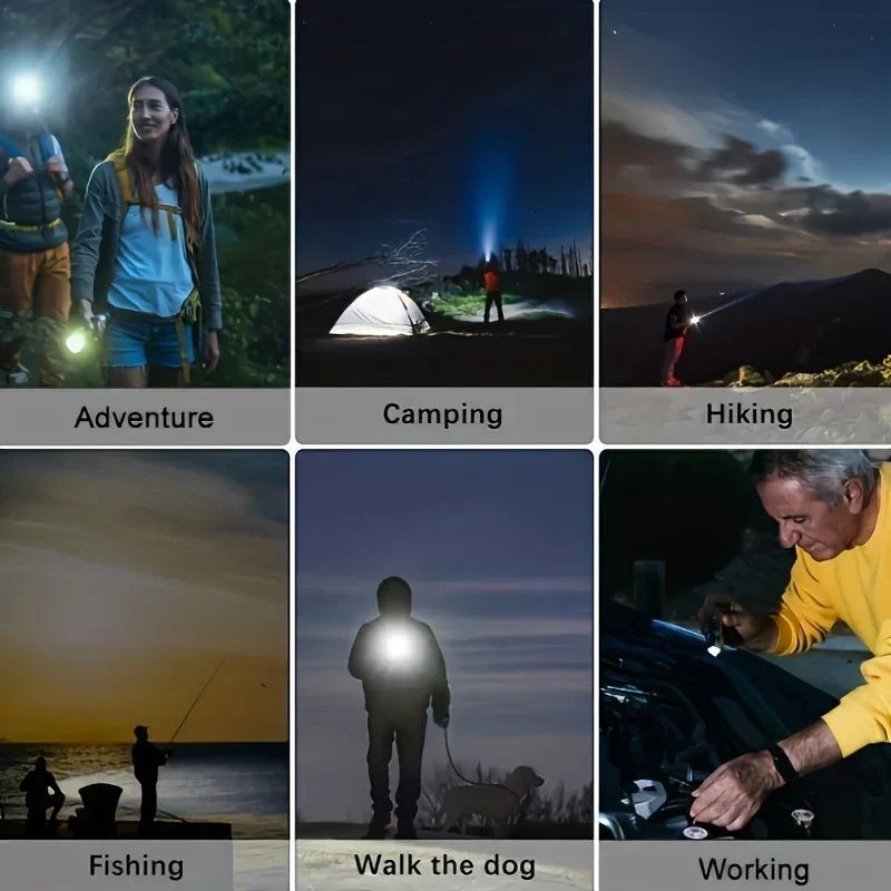 LED Flashlight Super Bright Rechargeable 3 Modes Waterproof Outdoor