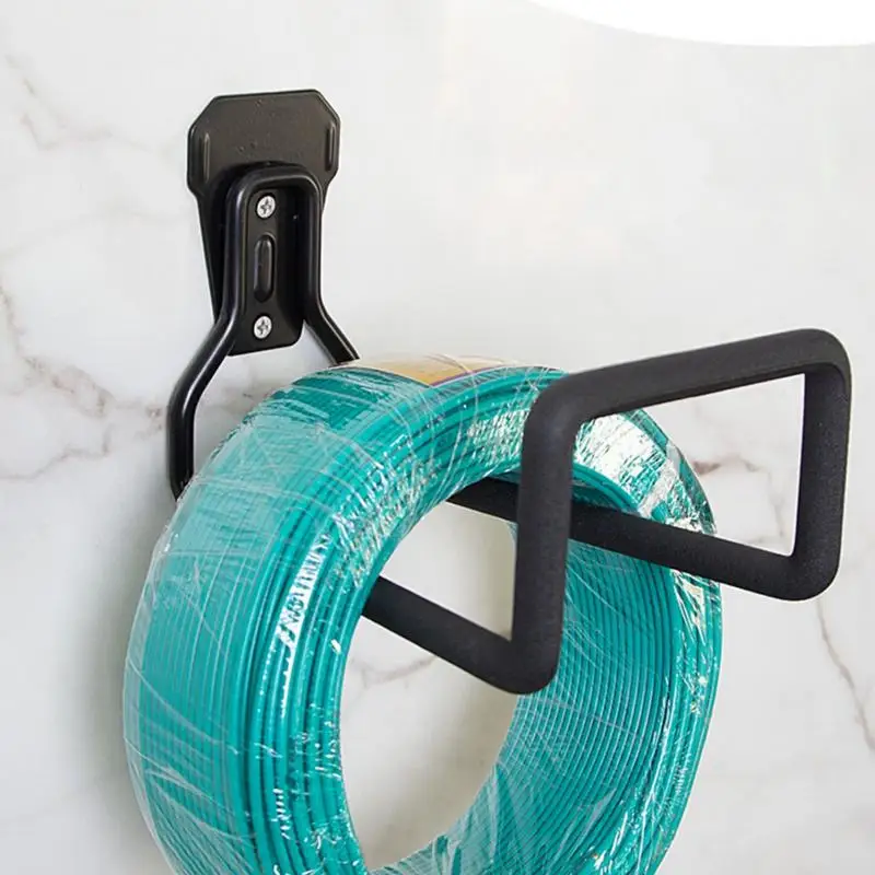 Garden Hose Hanger Heavy Duty Metal Wall Mounted Hook Garage Storage Organizer