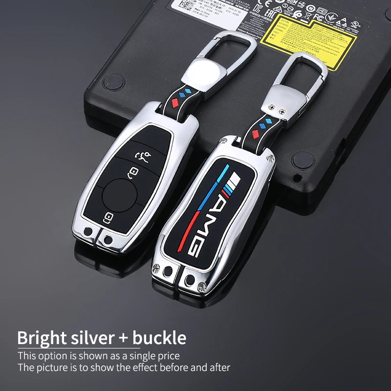 Portachiavi in lega di zinco per auto portachiavi per Mercedes Benz A C E classe S W221 W177 W205 W213 accessori per auto-Styling - S94a5d9c44bbe4707a33273613ca1a930q