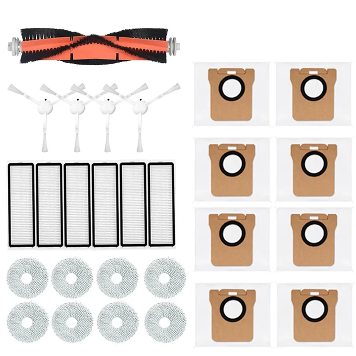 

Запчасти для робота-пылесоса Xiaomi X10 + X10 Plus B101GL, аксессуары, основная боковая щетка, фильтр НЕРА, пылесборник, тряпичная Швабра