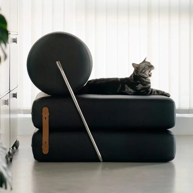 Small Space Living Room Modern Accent Chair Convertible Sofa Bed Modular Cream Style Bean Comfy Lounge Seat Compact Apartment