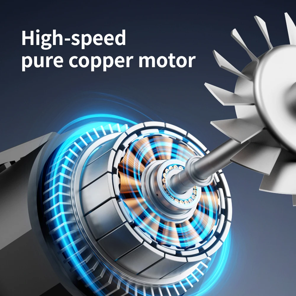 550000RPM Electric Air Blower Turbo Jet Fan Brushless Motor High-Speed Turbo Violent Fan USB Rechargeable Powerful Dust Blower