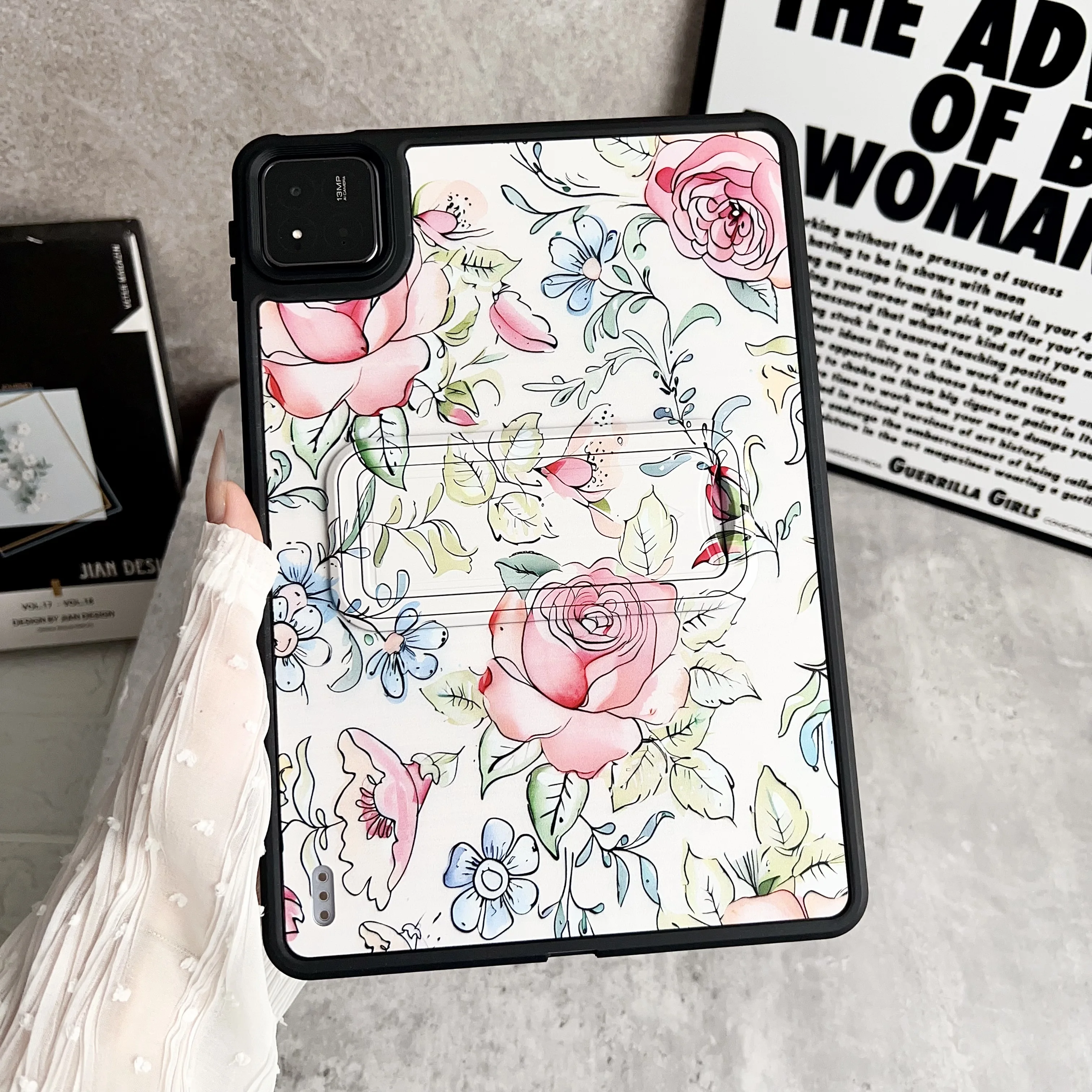 Durable Stand Back Hard Tablet Cover - Universal Fit