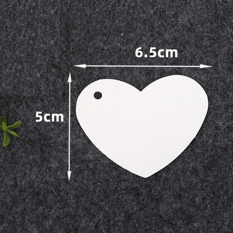 Description Picture 5 of item100pcs Heart Shaped Paper Tags Christmas Gift Packaging Hang Tag Kraft Paper Cards Labels Garment Shoes Bags Packing Accessories