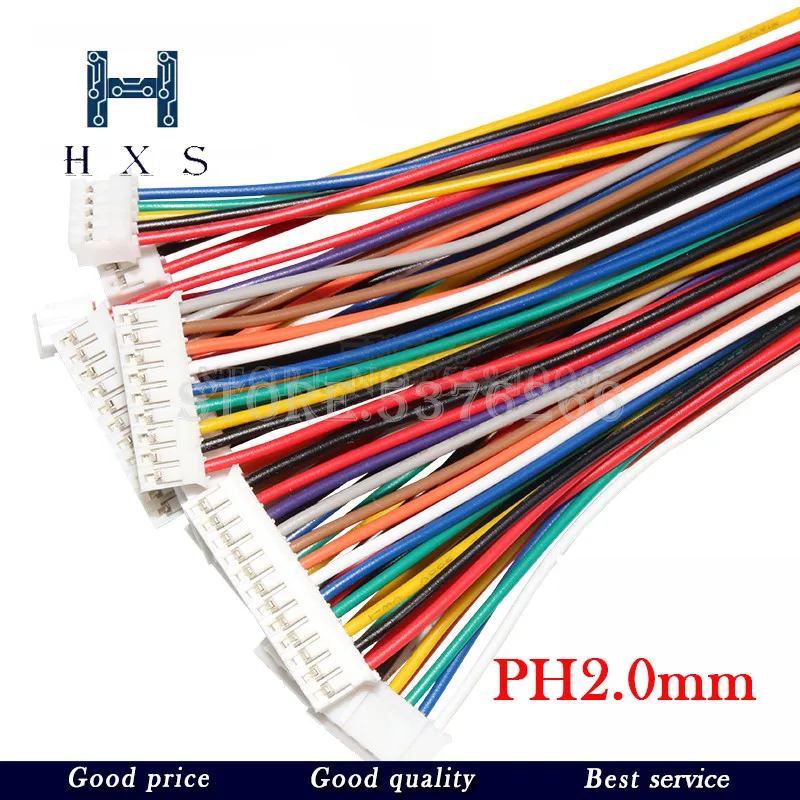 10PCS 1.0 1.25 1.5 2.0 2.54 SH/JST/ZH/PH/XH 1.0MM 1.25MM 1.5MM 2.0MM 2.54MM female plug connector with wire 2/3/4/5/6/7/8/P Pin