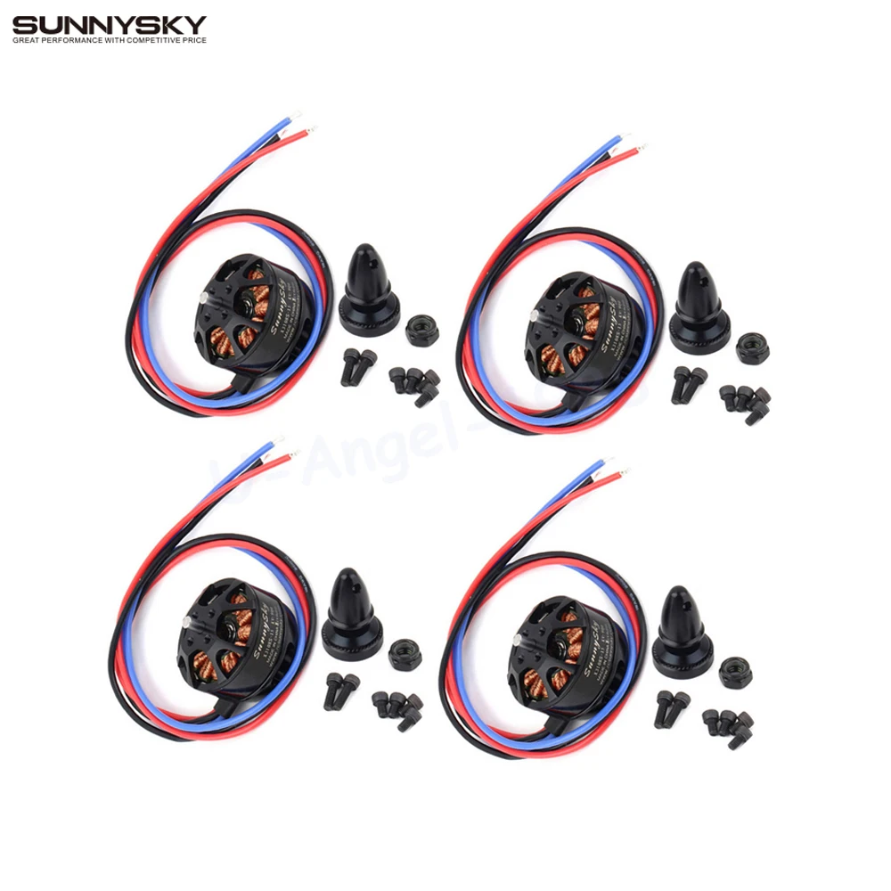 Moteur Sunnysky X3108S KV720 monté sur un bras de drone, vis et support en aluminium visibles.