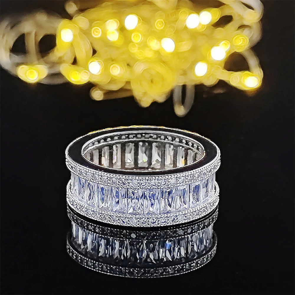 Elegant Vintage Gold & Silver Eternity Wedding Band for Women & Men - Perfect Gift