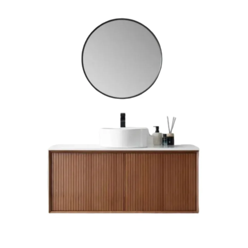 Garden wind bathroom counter washbasin solid wood bathroom washbasin pool bath