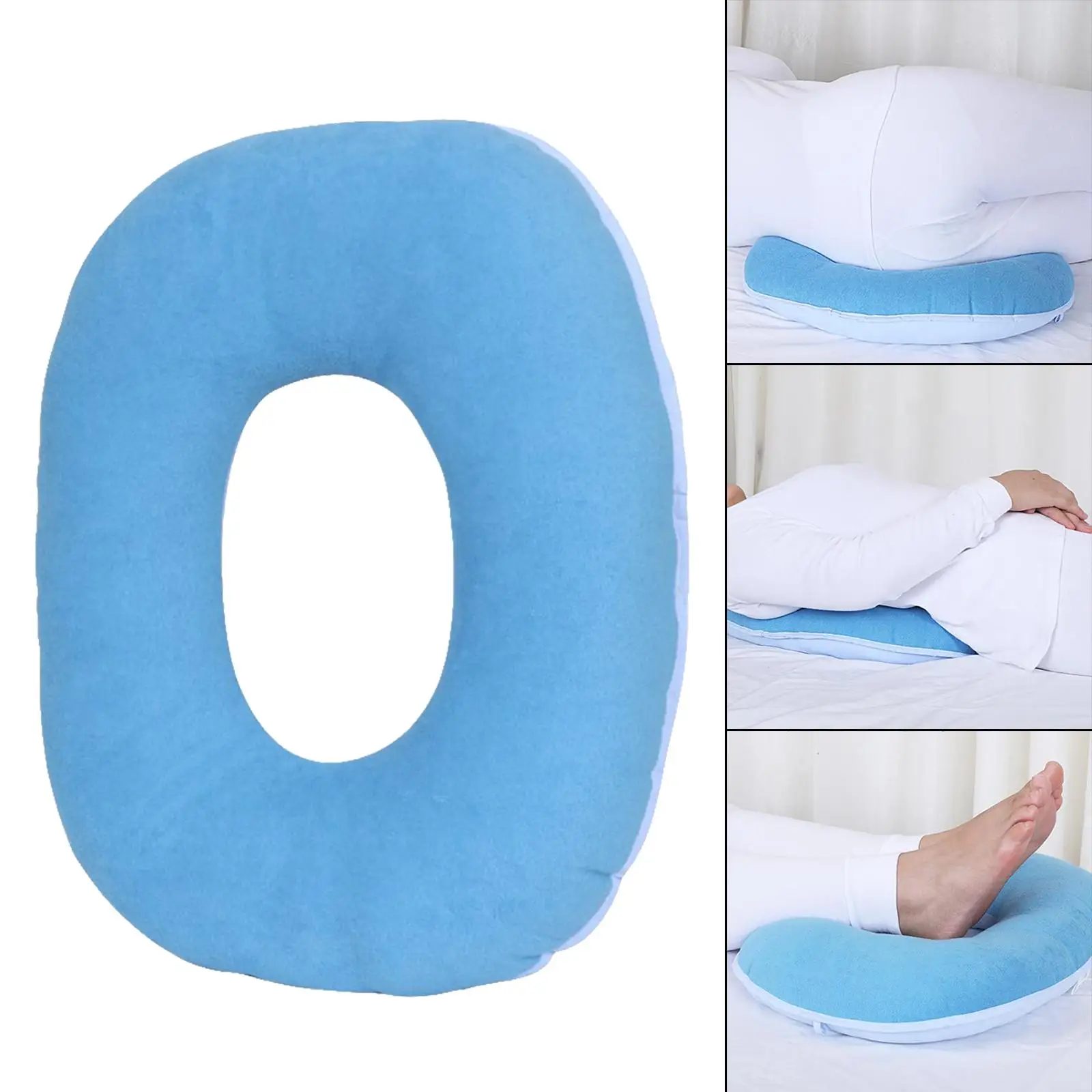 Inflatable Donut Cushion Seat, Portable Butt Hemorrhoid Pillow:  Anti-decubitus Pad-breathable Seat Cushion