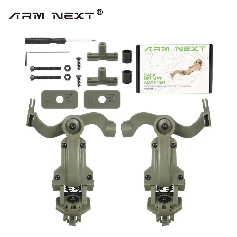 Tactical Headset Bracket 360&deg; Rotation Adapter Fit OPS Core ARC Team Wendy M-LOK Rail