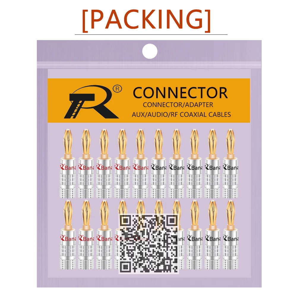 conector banana com bloqueio de parafuso plugues 05