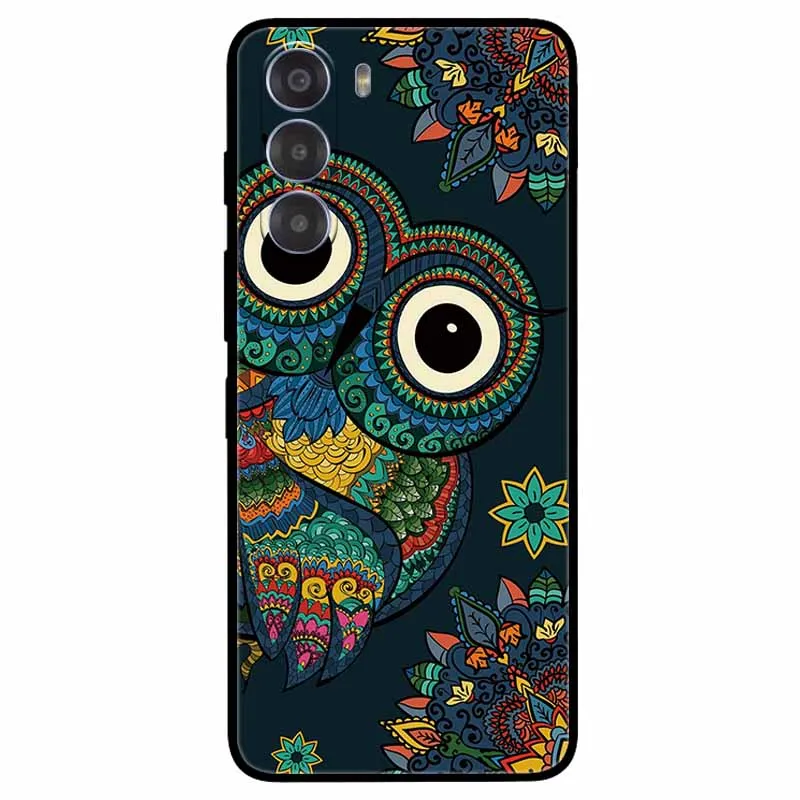 Cute Cartoon Soft TPU Silicone Phone Case - Painted Cat Design