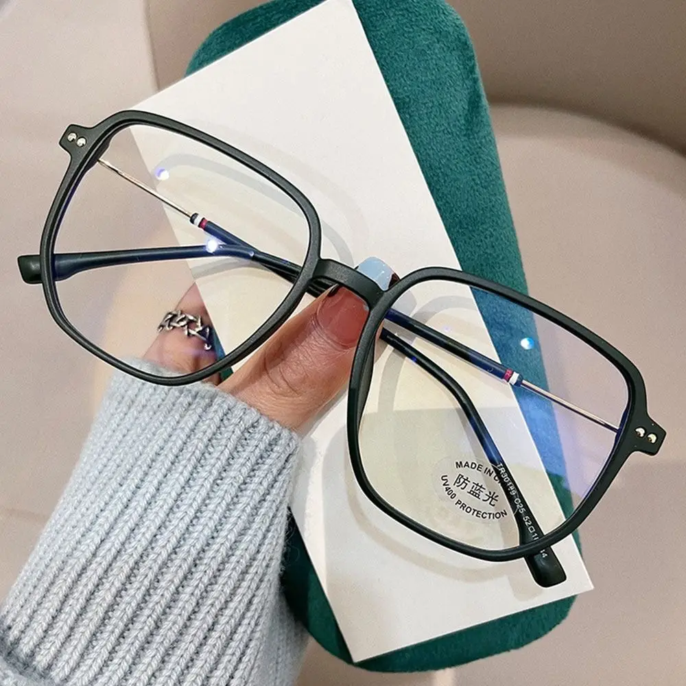 

Men Women Durable Portable Office Computer Goggles Oversized Eyeglasses Ultra Light Frame Anti-Blue Light Glasses
