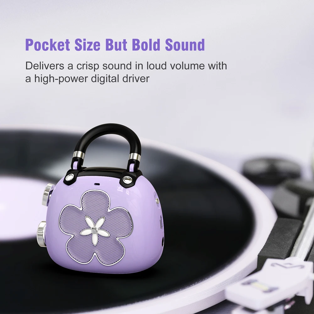 DOSS Candy Wireless Speaker Bluetooth 5.0 Cute MP3 Music Player Sound Box 5W Mighty Sound 8 Hours Playtime Mini Portable Speaker 4