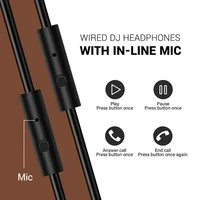 Oneodio Wired HiFi Headphones Professional Studio DJ Headphones With Mic Over Ear Hi-Res Headset Monitoring For AMP Guitar Phone - Image 6