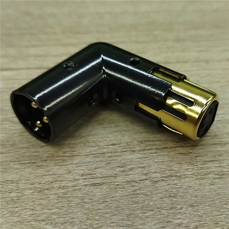 A32T-6Pcs 3Pin XLR 앵글 어댑터 조정 가능한 남성-여성 직각 XLR 어댑터 XLR 90도 어댑터