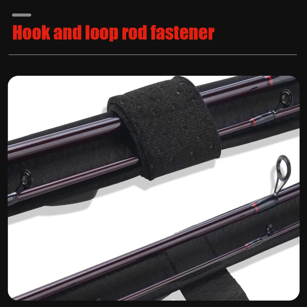 80-140CM Fishing Rod Storage Bag Adjustable Fishing Rod Holder Belt  Portable Shoulder Bag Fishing Rod Protection Storage Bag