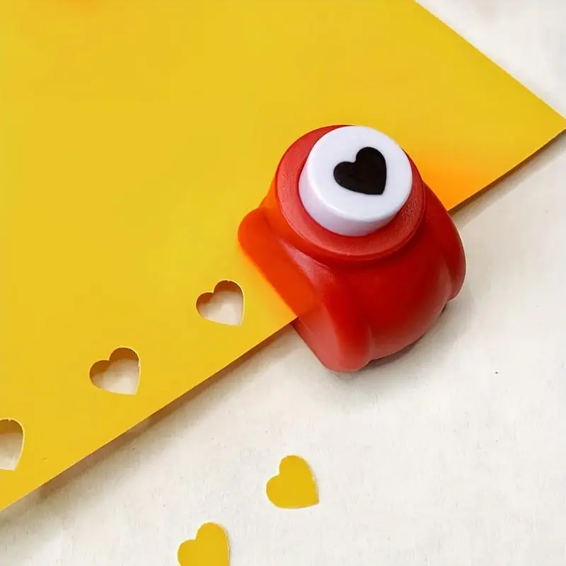 1pc Mini Paper Embosser Heart-shaped Punch Handmade DIY Portable Love Shape Paper Art Manual Punch embossing maker