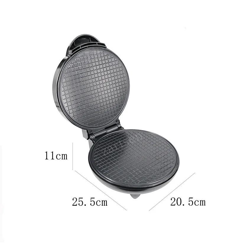 Description Picture 4 of itemElectric Crispy Egg Roll Maker Omelet Sandwich Iron Crepe Baking Pan Waffle Pancake Oven DIY Ice Cream Cone Machine EU Plug