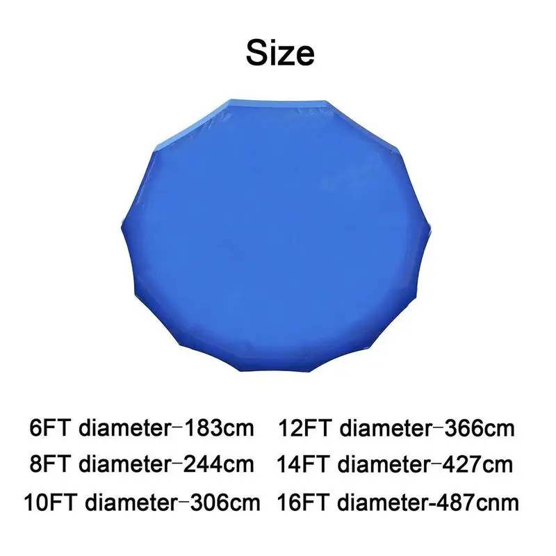 6/8/10/12ft Trampoline Cover Sun-Protection Trampolines Sunshade Waterproof Accessories for Outdoor Backyard Playground