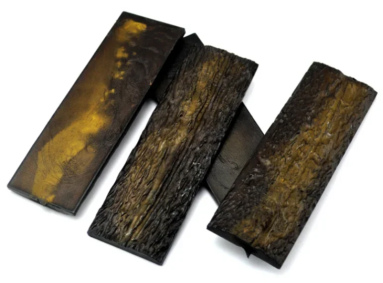 2 Pieces DIY Knife Handle Making Resin Material Knife Handle Patch Cutter Grip No-slip POM Resin Material 130x42x7.5mm