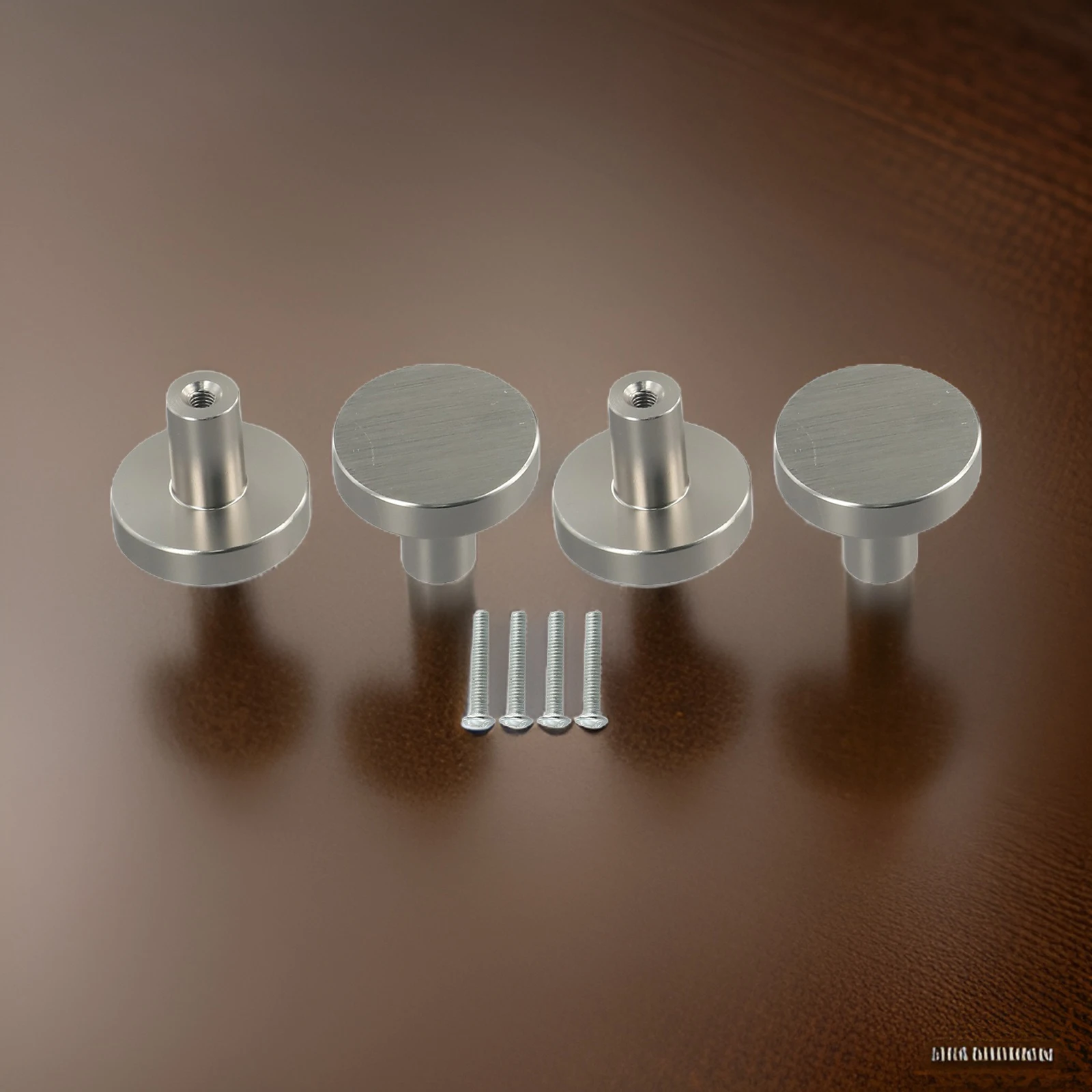 4pcs Modern Minimalist Round Single Hole Handle Cabinet Drawer Space Furniture Hardware Cabinet Pulls Aluminum Alloy Handles