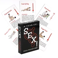 Englische sexuelle Positionskarten, Rollenspiele, Spiele für Erwachsene, Schlafzimmerbefehle, ein Jahr, Sexspielzeug für Paare ab 18 Jahren, erotische Produkte 3